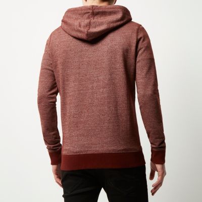 Red marl hoodie